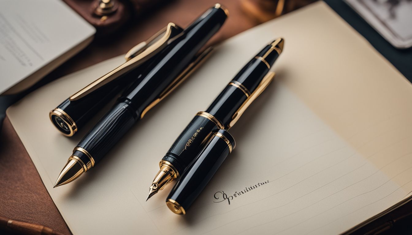 A classy Baoer 3035 Fountain Pen on a clean, organized desk.