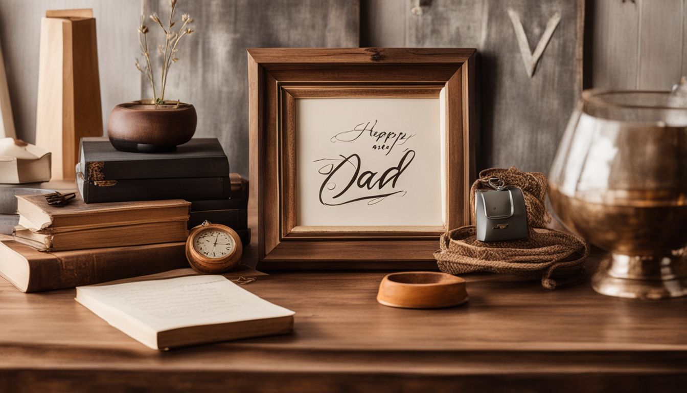 Beautiful Dad Calligraphy Art for Father’s Day Gift Ideas