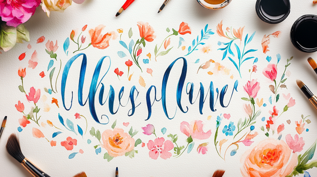 Bounce Lettering Calligraphy